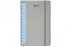 2022 Ежедневник датированный 2022 А5 138x213мм BRAUBERG Original, под кожу, серый/голубой, 112836 оптом