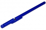 Ручка шариковая 0. 5 мм, корпус синий с прозрачным держателем, стержень синий оптом