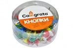 Кнопки силовые, цветные, 40 шт., в пластиковой коробке, CALLIGRATA оптом