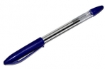 Ручка шариковая 0. 5 мм, стержень синий, с резиновым держателем оптом