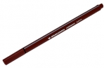 Ручка капиллярная BRAUBERG Aero, КОРИЧНЕВАЯ, трехгранная, металлический наконечник, 0.4 мм, 142257 оптом