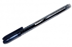 Ручка стираемая гелевая STAFF, ЧЕРНАЯ, корпус черный, хром. детали, 0.5 мм, линия 0, 38мм, оптом