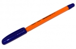 Ручка шариковая STAFF, СИНЯЯ, шестигранная, корпус оранжевый, узел 1мм, линия 0.5 мм, BP104, 142661 оптом