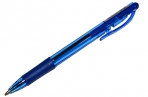 Ручка шариковая масляная автоматическая с грипом PENTEL (Япония) "Fine Line", СИНЯЯ, линия письма 0, 27 мм, BK417-CN оптом