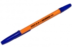 Ручка шариковая STAFF "C-51", СИНЯЯ, корпус оранжевый, узел 1 мм, линия письма 0.5 мм, 143332 оптом