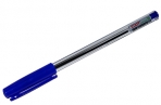 Ручка шариковая масляная STAFF EVERYDAY OBP-409, СИНЯЯ, прозрачная, узел 0, 7мм, линия 0, 35мм, 143537 оптом