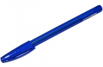 Ручка шариковая масляная в безопасном синем корпусе ПИФАГОР, СИНЯЯ, узел 0, 6 мм, линия письма 0, 3 мм, 143539 оптом