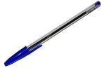 Ручка шариковая STAFF Basic Budget BP-04, СИНЯЯ, линия письма 0.5 мм, с штрихкодом, 143868 оптом