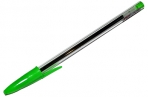 Ручка шариковая STAFF Basic Budget BP-04, ЗЕЛЕНАЯ, линия письма 0.5 мм, с штрихкодом, 143871 оптом