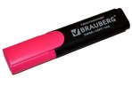 Текстмаркер BRAUBERG "Contract", классический, скошенный наконечник 1-5 мм, розовый, 150392 оптом