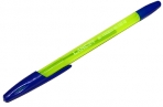 Ручка шариковая Office Style 820, узел 1. 0мм, синие чернила, корпус жёлтый неон оптом