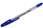 Ручка шариковая Office Style 820, узел 1. 0 мм, чернила синие, корпус прозрачный оптом