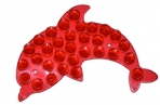 Мини-коврик для ванны «Дельфин», 11?16 см, цвет МИКС оптом