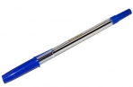 Ручка шариковая OfficeSpace "907" синяя, 1, 0мм, прозрачный корпус оптом