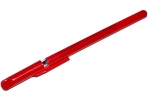 Ручка шариковая, 0. 5 мм, стержень красный, корпус красный оптом