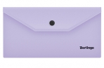 Папка-конверт на кнопке Berlingo "Instinct", C6, 180мкм, лаванда оптом