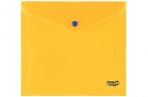 Папка-конверт на кнопке Мульти-Пульти, А5+, 160мкм, полупрозрачная, оранжевая оптом