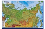 Карта РФ физическая интерактив М1:7, 5млн 116*80 оптом
