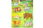 Плакат "Дикие животные" А2 4349869 оптом