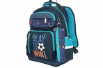 Рюкзак Schoolformat SOFT 3+ PLAY FOOTBALL 18 л синий 42х29х14, 5 см мягкий 3 отд. молния д/мальчиков оптом