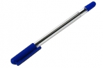 Ручка шариковая масляная СТАММ 111, СИНЯЯ, корпус прозрачный, узел 1, 2мм, линия 1мм, РС21 оптом