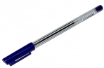 Ручка шариковая Стамм "РШ 800" синяя, 0, 7мм, прозрачный корпус оптом