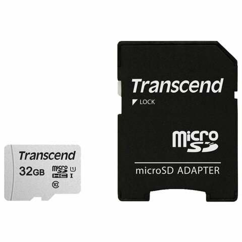   microSDHC 32 GB TRANSCEND UHS-I U3, 95 / (class 10), , TS32GUSD300S-A 