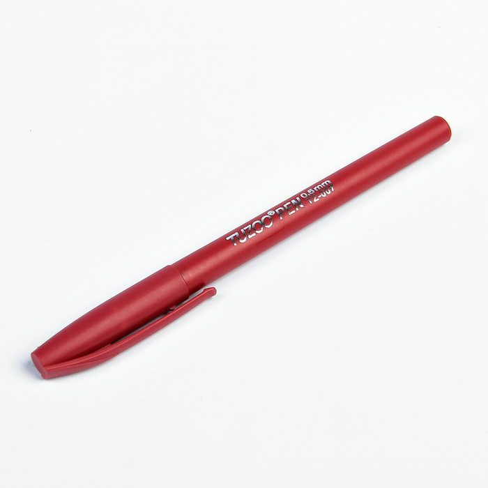 Ручка гелевая, 0.5 мм, красный, корпус красный матовый оптом