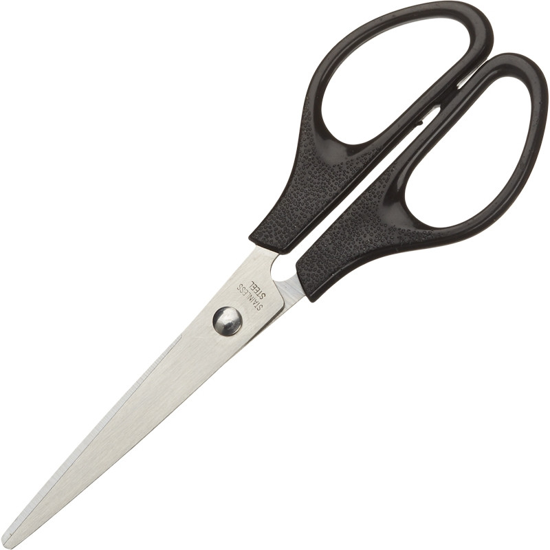 Ножницы Attache 169 мм с пластик. симметричными ручками, цвет черный оптом