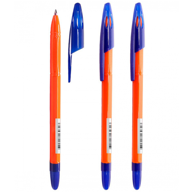 Ручка шариковая СТАММ "555 Orange" синяя, 0,7мм оптом