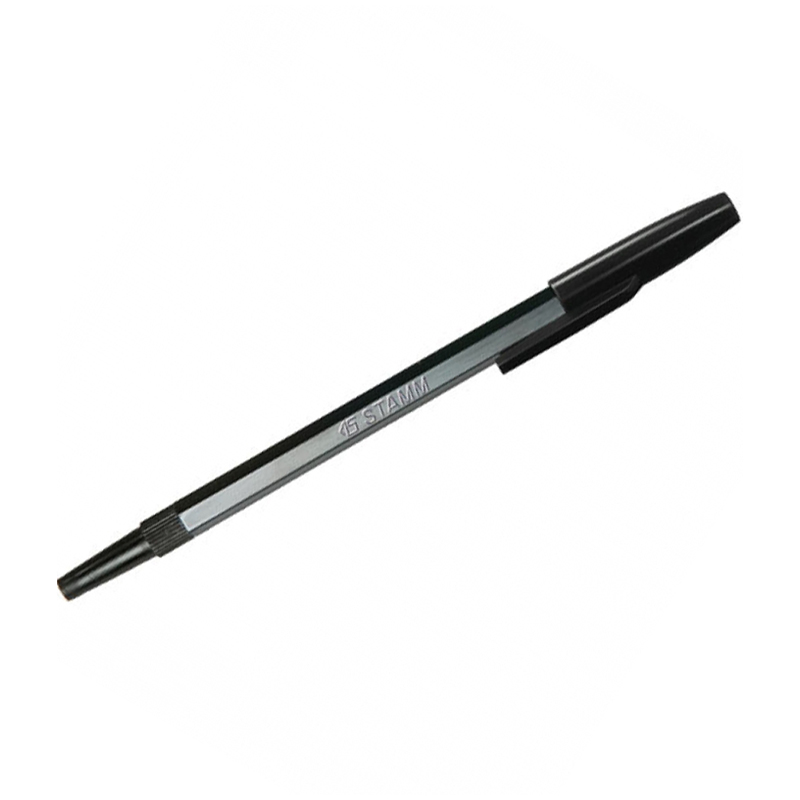 Ручка шариковая СТАММ "049" черная, 1,0мм, черный оптом