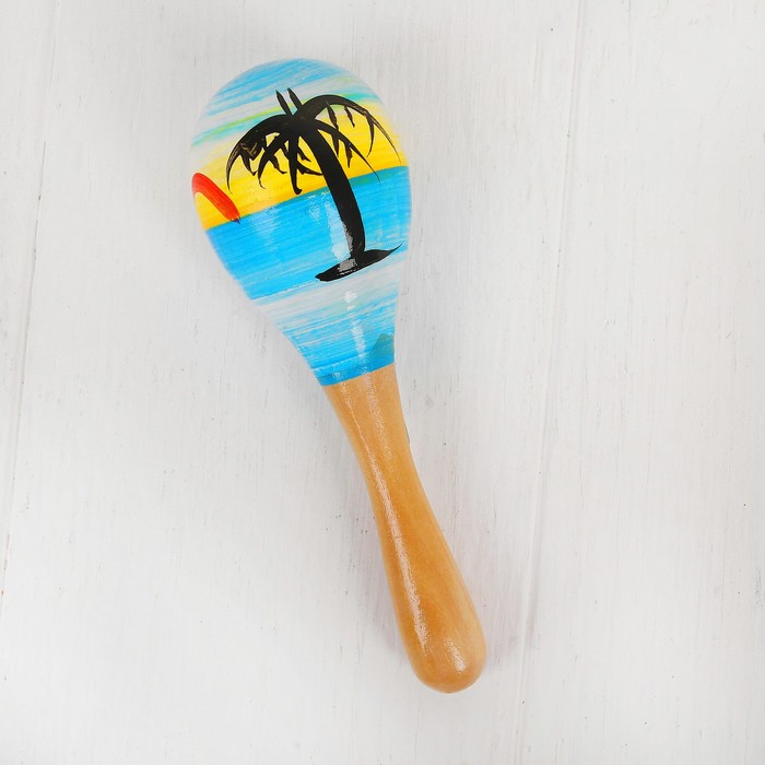 Музыкальная игрушка «Маракас Пальмы» малый, длина: 12 см оптом
