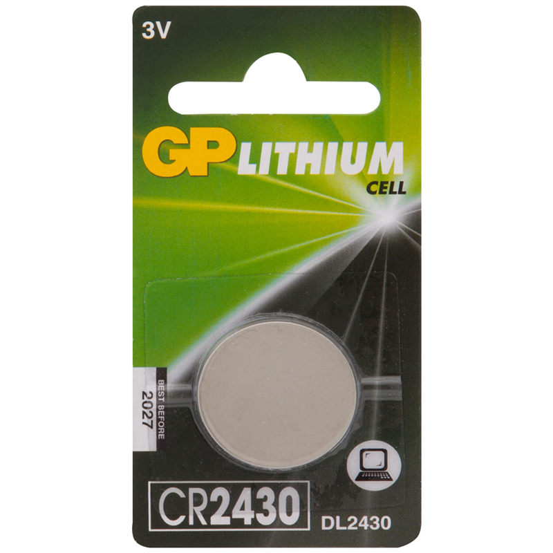 Батарейка GP CR2430 (DL2430) литиевая, BC1 оптом