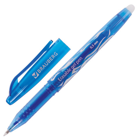 Ручка стираемая гелевая BRAUBERG, СИНЯЯ, узел 0,5 мм, линия 0,35 мм, 142823 оптом