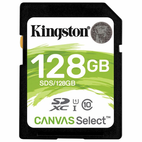   SDXC 128 GB KINGSTON Canvas Select Plus UHS-I U1, 100 / (class 10), SDS2/128GB 