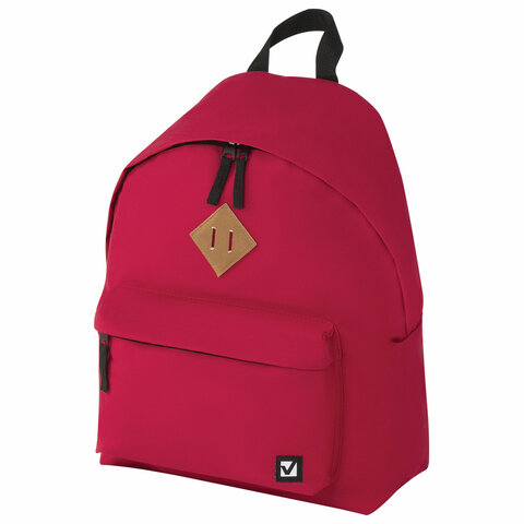 Рюкзак BRAUBERG, универсальный, сити-формат, один тон, красный, 20 литров 41х32х14 см, 225379 оптом