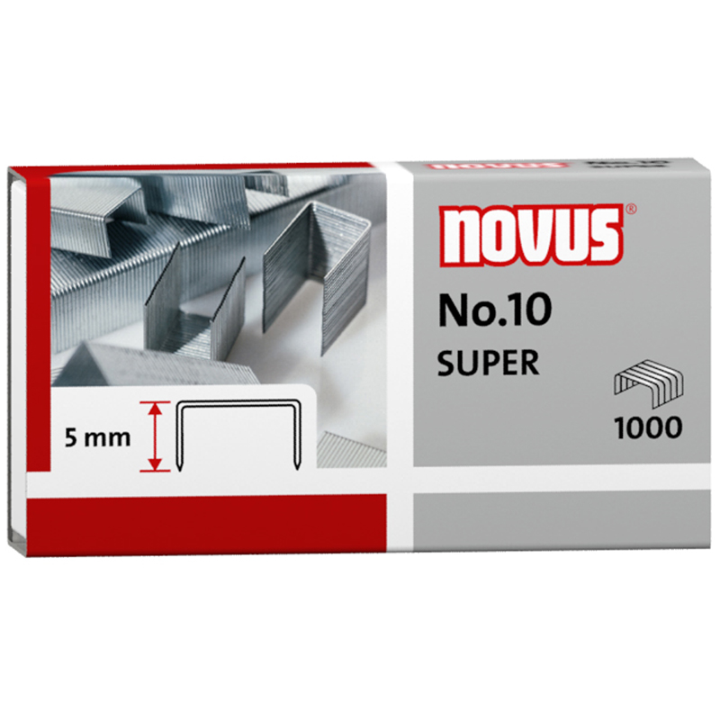 Скобы для степлера 10 Novus, оцинкованные, 1000шт. оптом