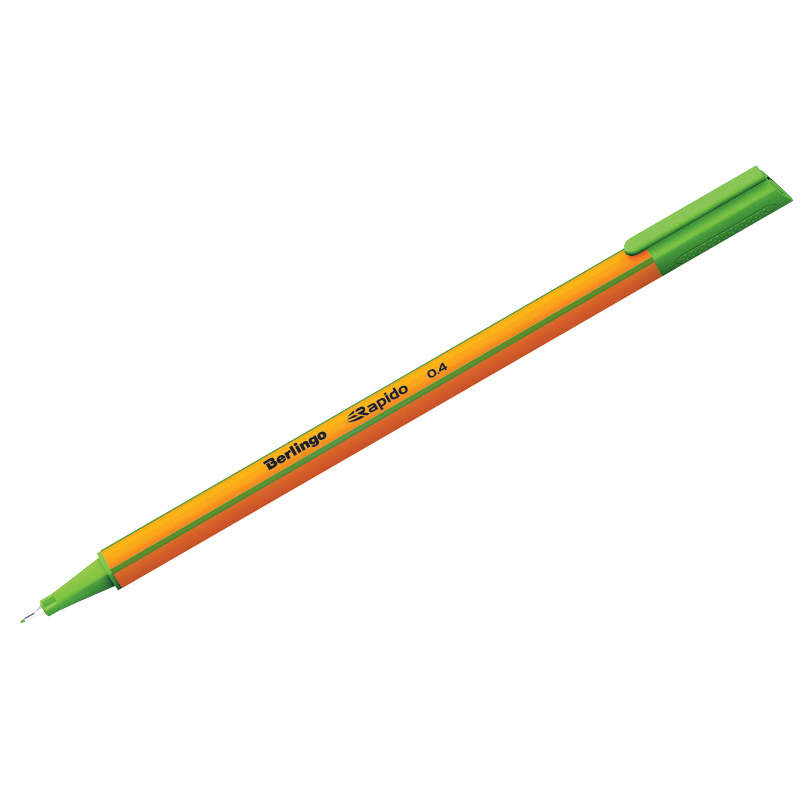 Ручка капиллярная Berlingo "Rapido" светло-зеленая оптом