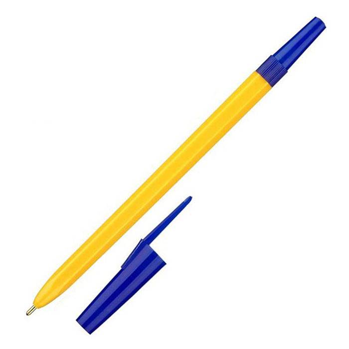Ручка шариковая ШКОЛЬНИК 1 мм синяя оптом