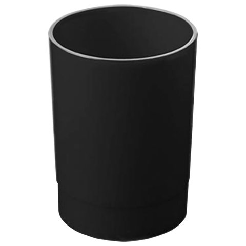 Подставка-органайзер (стакан для ручек), 70х70х90 мм, черный, ОФ777 оптом