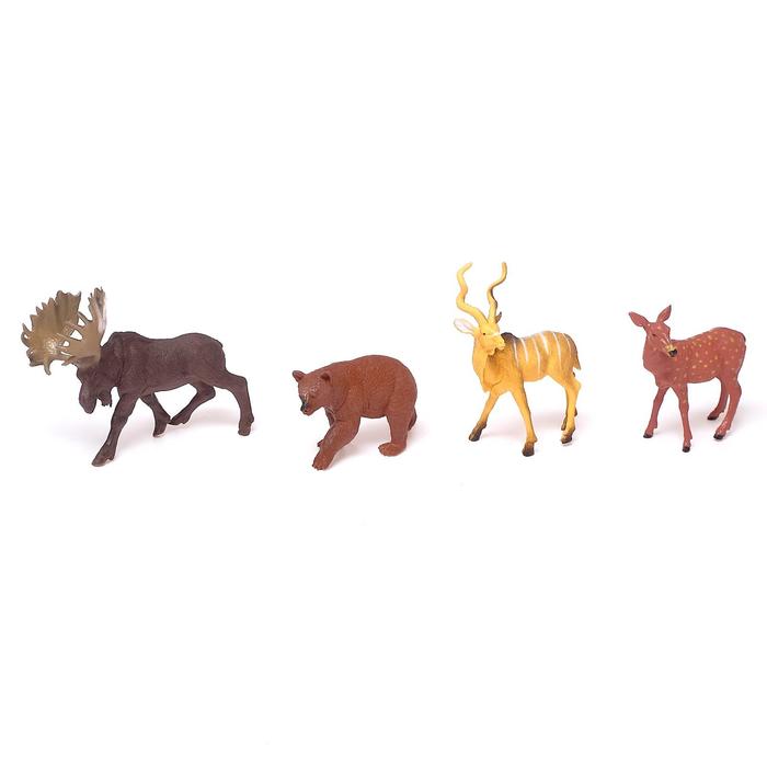 Набор животных «Лесные звери», 4 фигурки оптом