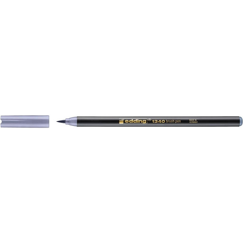 Ручка -кисть для бумаги Edding 1340/26, серебристый серый оптом
