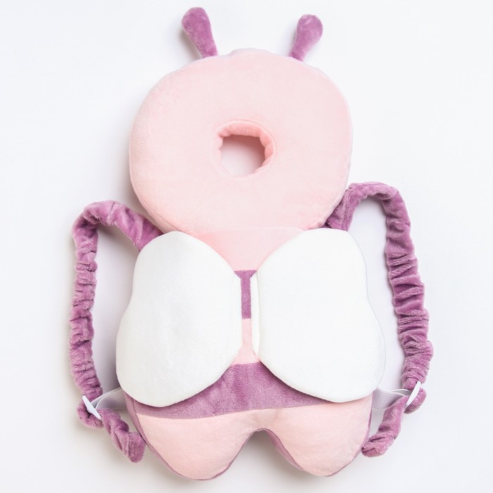 Рюкзачок-подушка для безопасности малыша "Пчелка", цвет розовый оптом