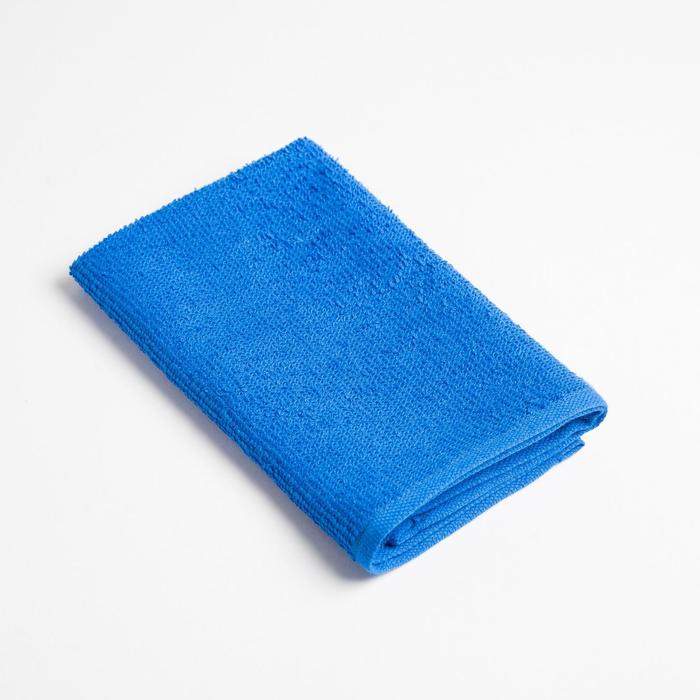 Полотенце махровое Экономь и Я 30х30 см, синий, 100% хл оптом