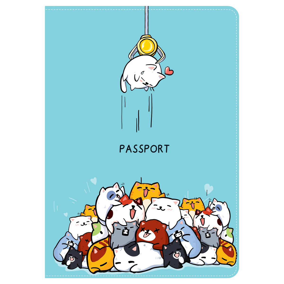 Обложка для паспорта MESHU "Meow Prize", ПВХ, 2 ка оптом