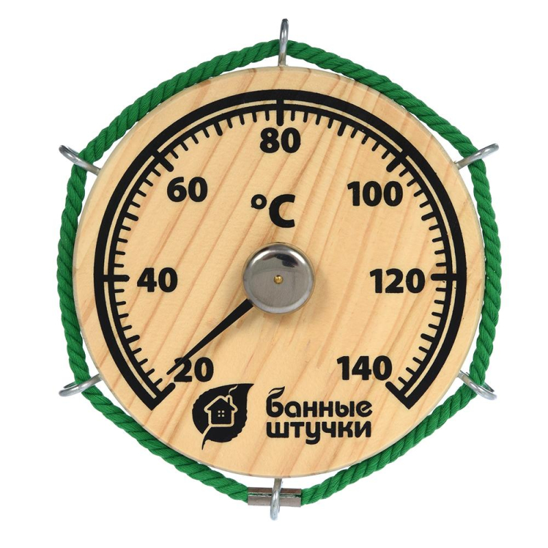Термометр Штурвал14х14х2 см для бани и сауны Банные штучки, 18054 оптом