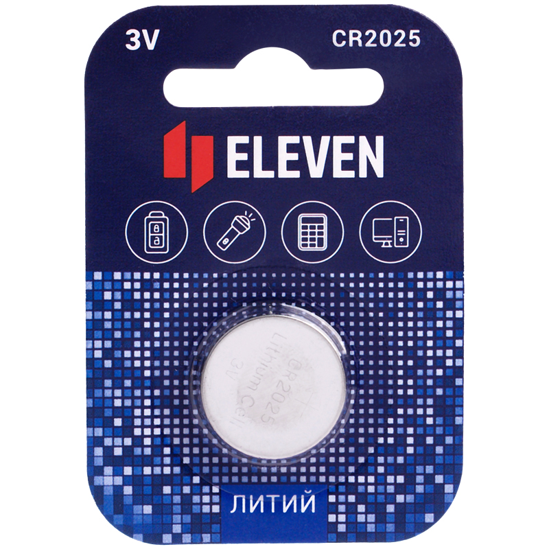 Батарейка Eleven CR2025 литиевая, BC1 оптом