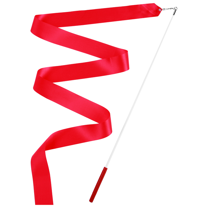 Лента гимнастическая с палочкой, 2 м, цвет фуксия оптом