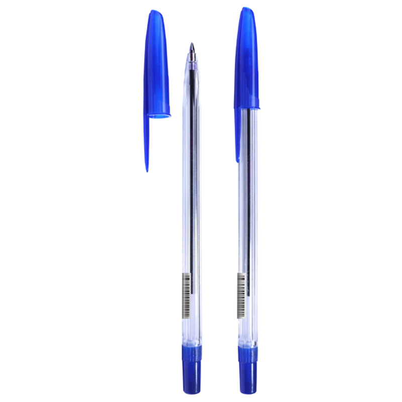 Ручка шариковая СТАММ "111" синяя, 0,7мм, прозрачн оптом