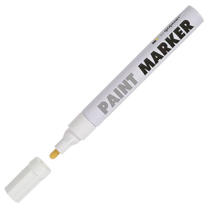 Маркер-краска лаковый INFORMAT PAINT PROFESSIONAL 4 мм, белый, круглый оптом